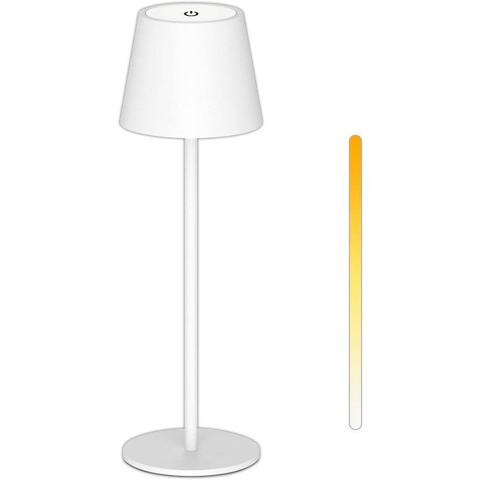 Акумуляторна LED-лампа Antela для дому та вулиці, диммер, 3 кольори світла, IP44, метал, 2 шт.