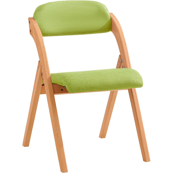 SoBuy FST92-GR Folding Chair Kitchen Chair with Padded Seat and Backrest Green WxHxD approx.: 47x77x60cm 1 Chair Green