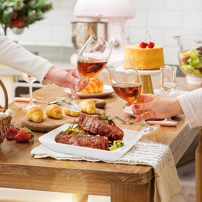 Набір Teller Rechteckig: 8 прямокутних сервіровочних тарілок з порцеляни, 23x14x2.8 см, білий колір, для буфетів, тортів, десертів, м'яса, антипасті, суші, салату, страви
