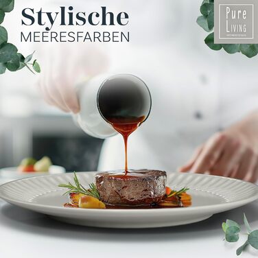 Набір посуду Steingut Hygge для 4 осіб (12 предметів) – бежевий, преміум якість, набір посуду Pure Living