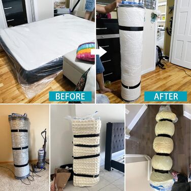 Queen/Full Mattress Vacuum Bags for Moving and Storage, Memory Foam Latex Mattress Storage Bags, Full Queen Size for Mattresses up to 14 inches