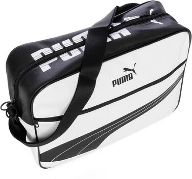 Сумка-месенджер PUMA Campus Reporter Retro унісекс, біло-чорна