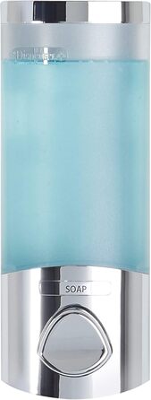 Дозатор для мила, гелю для душу та шампуню Better Living, хром, ABS-пластик, білий