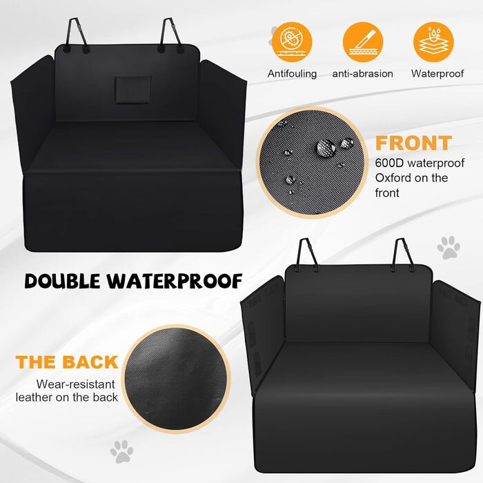 Захист для багажника автомобіля від собаки: універсальний килимок, водовідштовхувальний, стійкий до подряпин, з боковим захистом та захистом краю багажника