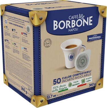 Кава в пружних подушках (pads) Caffé Borbone 4 x 50 шт, 44 мм: асорті (чорна, синя, червона, золота)