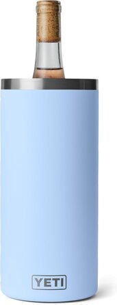 YETI Rambler Wine Chiller - Stainless Steel Insulated Wine Cooler (Big Sky Blue)