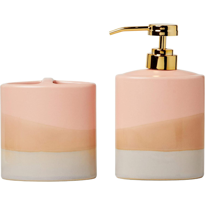 Дозатор мила SKL Home Alanya Blush - стильний дозатор для ванної кімнати