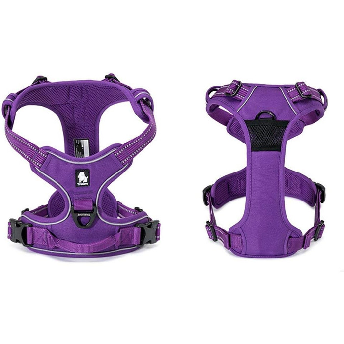 Шлейка для собак Truelove TLH5651, запобігає ривкам, світловідбиваючі шви, для активного відпочинку (S, фіолетовий)