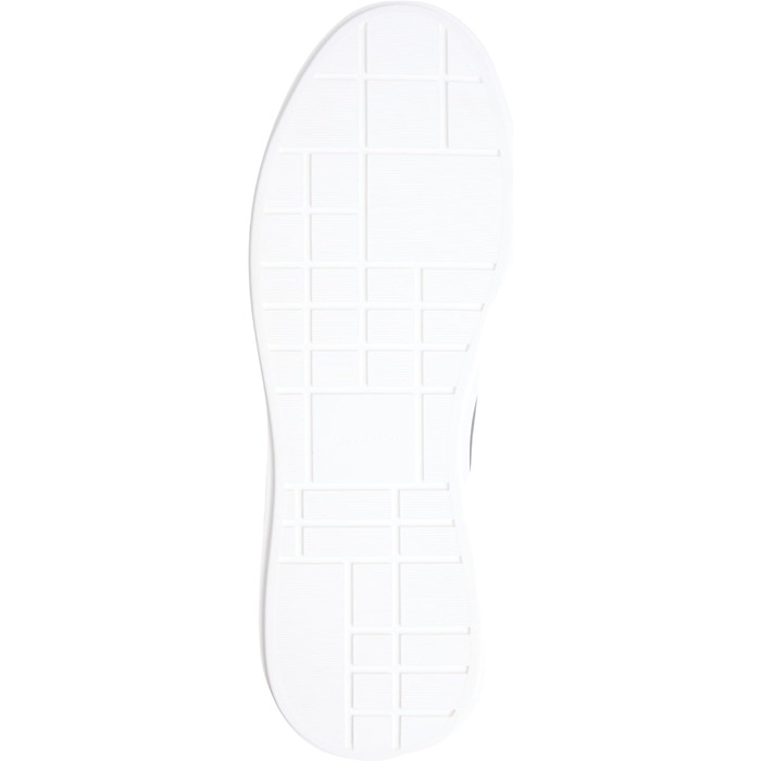 Чоловічі кросівки Calvin Klein Cupsole з товстою підошвою, шнурівка, шкіра (43 EU, чорний/чорний/білий/чорний)