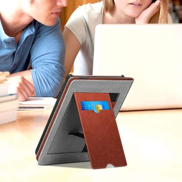 Чохол Fintie для Pocketbook Touch HD 3 / Touch Lux 5/4 / Basic Lux 4/3/2 та Pocketbook Color: з підставкою, кишенями, петлею та авто-ввімкненням/вимиканням (Колір: Z - Sattelbraun)