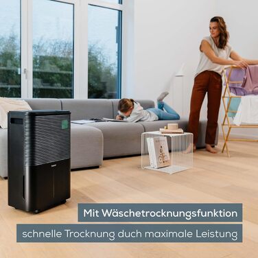 Beurer LE 150: Електричний осушувач повітря - 12 л/24 год, для дому та сушіння білизни, тихий, проти цвілі та запахів, резервуар 2 л, до 30 м²