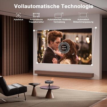 Портативний проєктор Mini Beamer VOPLLS 16000L Full HD 1080P: кінотеатр для дому та мобільних пристроїв (E-28000L)