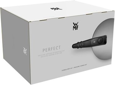 Швидковарка WMF Perfect One з індукційним дном, 8,5 л, з парою, Cromargan, 2 режими, знімна ручка кришки