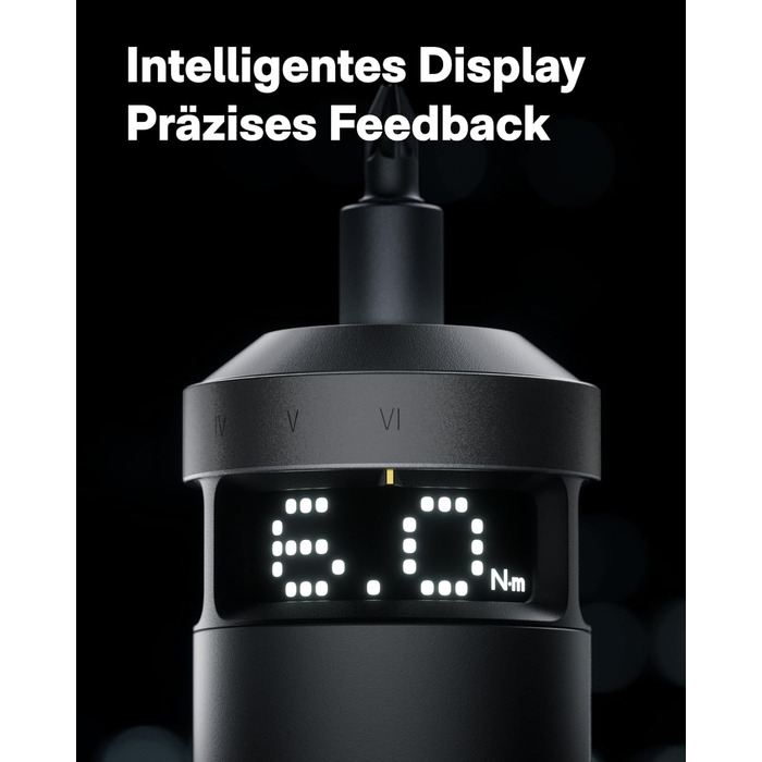 HOTO PixelDrive: Електродриль з інтелектуальним дисплеєм, 6 рівнів крутного моменту, 2000 mAh, USB-C, 30 біт, 1/4 Hex. Ідеально для ремонту електроніки та дому.