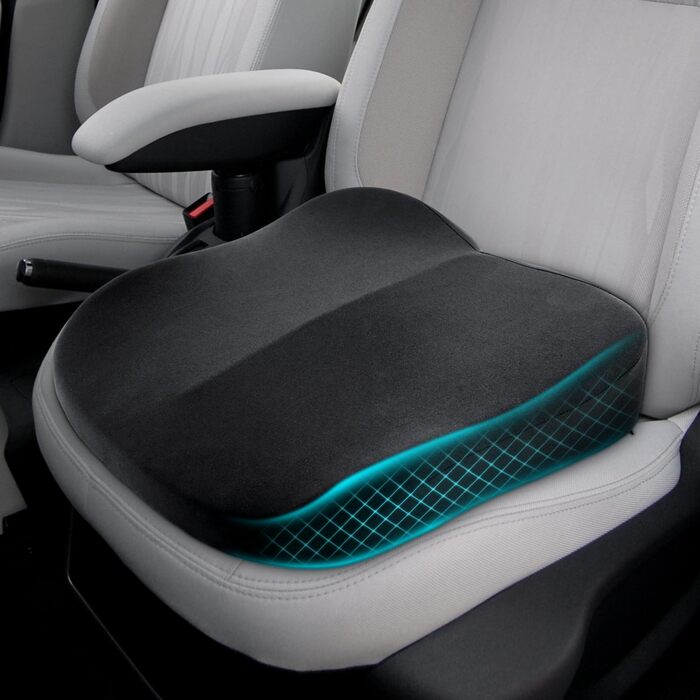 Підсидіння автомобільне для дорослих з Memory Foam: зручна подушка на сидіння авто, ергономічне сидіння для водія, офісного крісла, інвалідного візка
