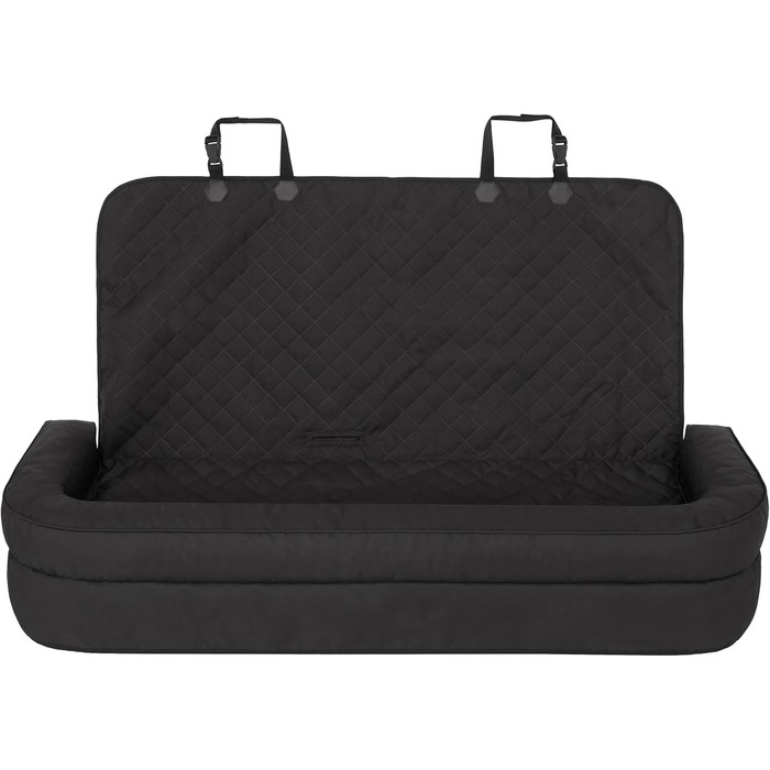 Автоматик для собак та котів: килимок на заднє сидіння авто 133 x 45 см (Чорний Оксфорд)