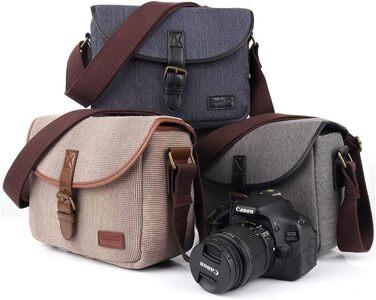 Сумка для камери Neuleben: сумка-месенджер для дзеркальної/зеркалоподібної/DSLR камери, сумка-фотосумка, хакі