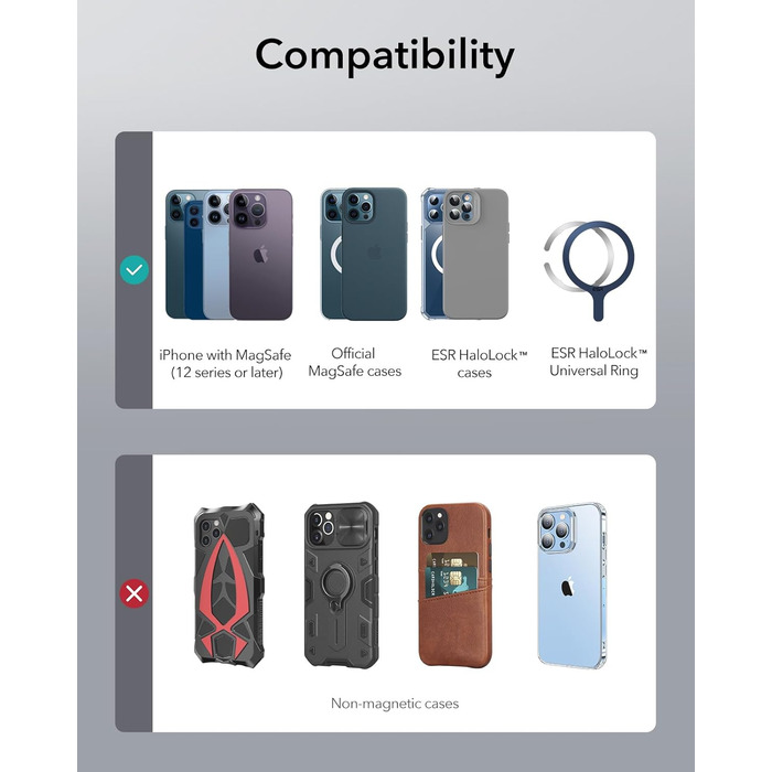 Бездротовий зарядний пристрій ESR MagSafe з підставкою для iPhone 17/16/16 Pro/16 Pro Max/15/14/13, AirPods 4/3/2 Pro, з кабелем 1.5м, білий (без адаптера живлення)