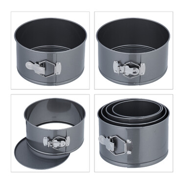Relaxdays Springform Set with 4 Sizes