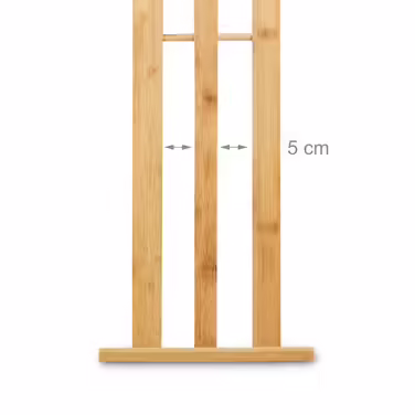 Relaxdays Bamboo Towel Rack 3-Tier