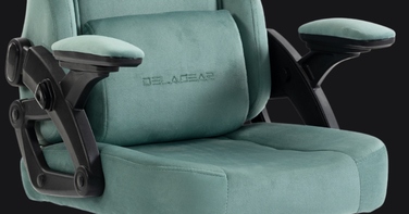 Ігрове крісло Delagear G 450, зелене, тканинне
