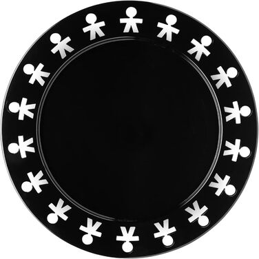 Піднос Alessi Girotondo, нержавіюча сталь, чорний, 41x43 см