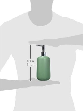 Дозатор для мила Allstar Olinda, керамічний, 500 мл, зелений