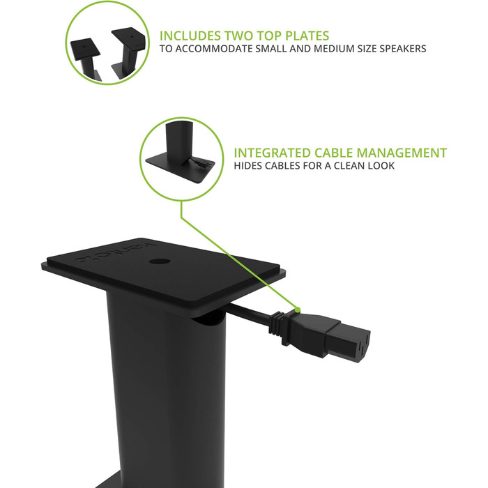 Підставки для акустичних систем Kanto SP6HD | 183 см | Під поворотну пластину | Приховані кабелі | Для середніх/великих колонок | Пара
