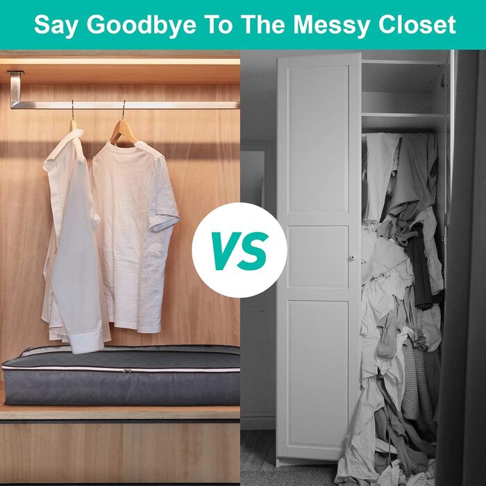 6 штук підліжкова комода, підліжкові ящики для зберігання з флісу, складані мішки для зберігання одягу, підліжкові мішки для зберігання одягу