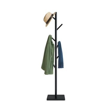 Relaxdays Bamboo Coat Rack with 8 Hooks