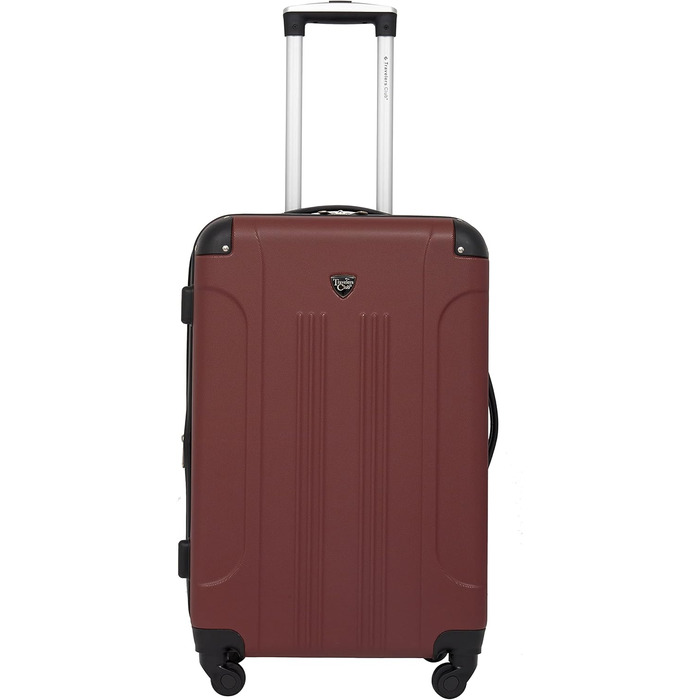 Валіза Travelers Club Chicago Hardside Розширювана Спіннер 20' Carry-On (Набір з 3 шт., Apple Butter)