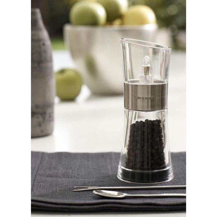Набір з 2 мельниць для солі та перцю Cole & Mason Flip 180, ручні, акрил, 154 мм, Classic Inverta