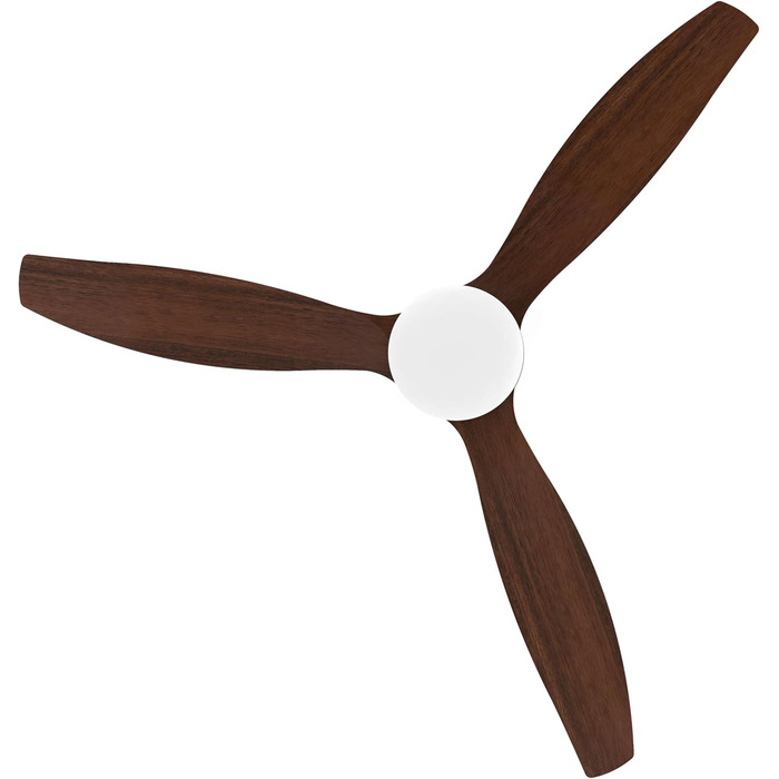 Стеляний вентилятор Cecotec Energysilence Aero 5600 Classic White з LED-підсвічуванням, 40W, діаметр 132 см, 6 швидкостей, пульт, літо/зима, чорний