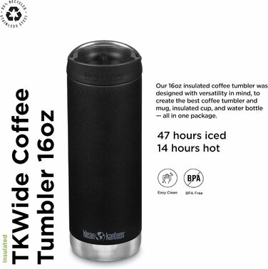 Klean Kanteen Men's tkwide Water Bottle