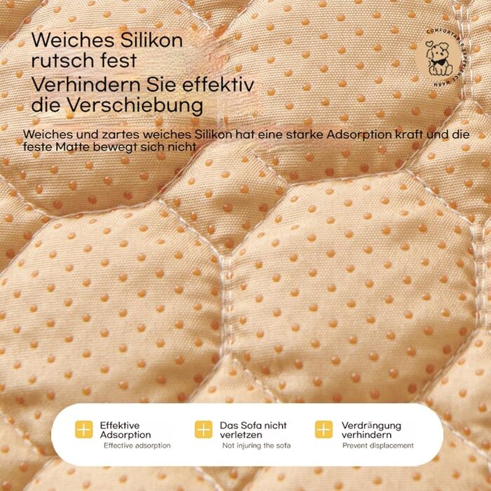 Охолоджуване ліжко для собак на диван, вологостійке, миється, з неслизьким дном, для дому, авто (Кофе, M(70*70см))