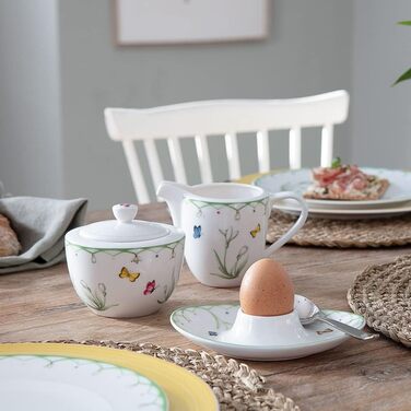Villeroy & Boch – Colourful Spring Sugar Bowl 300 Ml White/Colourful, Dishwasher Safe, Microwave Safe, Spring Container, Easter Decoration, Easter Decor, Airtight Container, Storage Container, Premium Porcelain