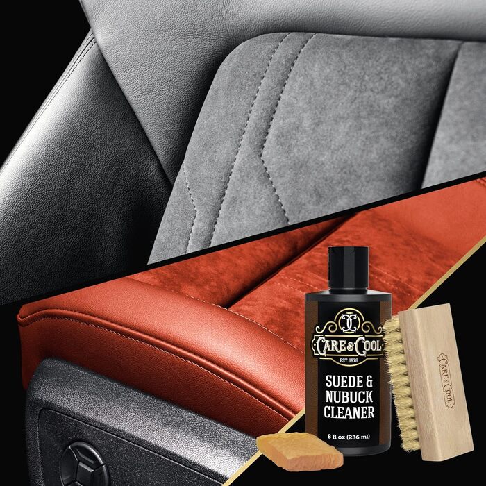 Care & Cool Suede & Nubuck Adhesive Set (8 oz) restores color and vitality to footwear and furniture (Basic Kit), neutral, 8 fl oz, Neutral, 8 fl oz