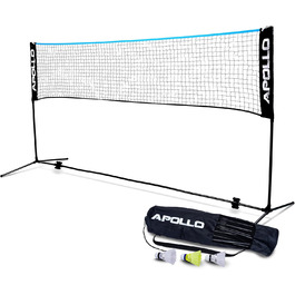 Apollo Adjustable Badminton & Volleyball Net Set - Indoor/Outdoor - 400cm, 300cm, 500cm Options