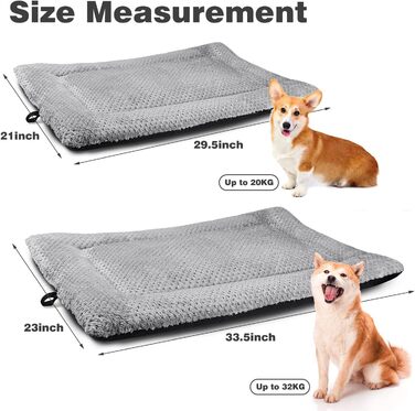 М'яка килимок-підстилка для собак та котів, 90 x 58 см, сірий, з неслизьким дном