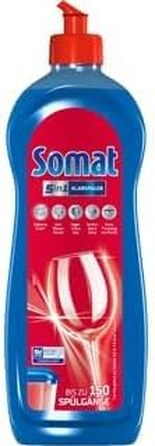 Набір для догляду за посудомийкою SOMAT 5в1: ополіскувач 750 мл, таблетки-очищувачі (3 шт), інтенсивний очищувач 250 мл та спеціальна сіль