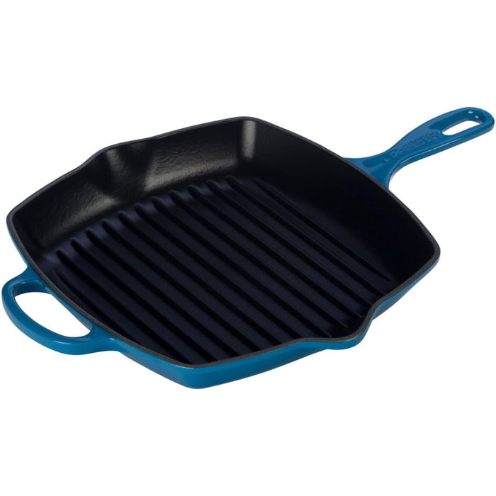 Чавунна гриль-пательня Le Creuset Signature, квадратна, 26 см, для всіх типів плит, індукція, 2,86 кг, колір Марсель