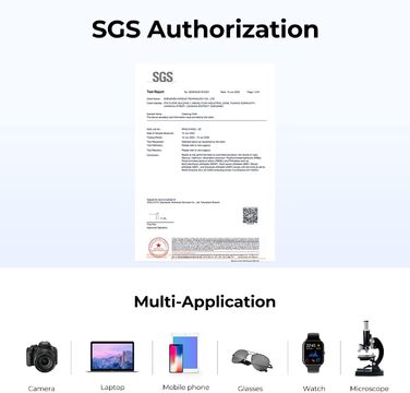 Набір мікрофібрових серветок K&F CONCEPT (6 шт., 15*15 см) для чищення камери, об'єктивів, екранів та смартфонів