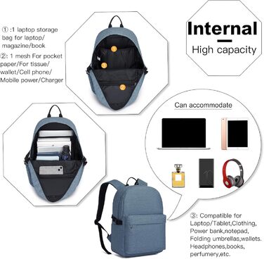 Рюкзак Coege: водонепроникний, для ноутбука 15.4