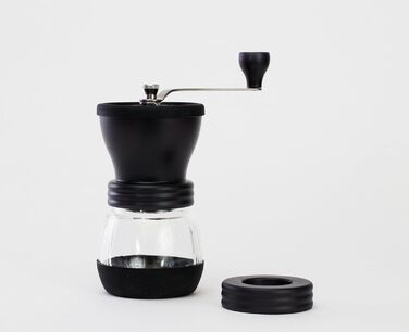 Кавомолка Hario Skerton Plus MMCS-2B, скляна, чорна