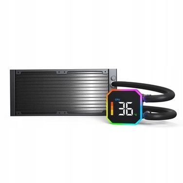 Система рідинного охолодження Montech HyperFlow Digital 240 Black AIO