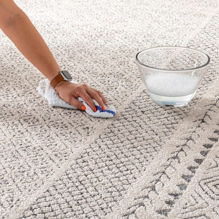 Surya Bahar Rug Bedroom, Living Room, Dining Room, Hallway - Modern Boho Geometric Pattern - Soft Scandinavian Living Room Rug Oriental - Carpet 160x220cm Large Beige Beige and Anthracite 160 x 220 cm (Rectangular)