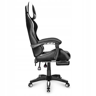Ігрове офісне крісло Hell's Chair HC-1039 2.0 White з підніжкою