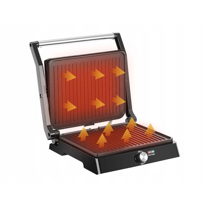 Електричний гриль Kerch Pur, чорний, 2200 Вт