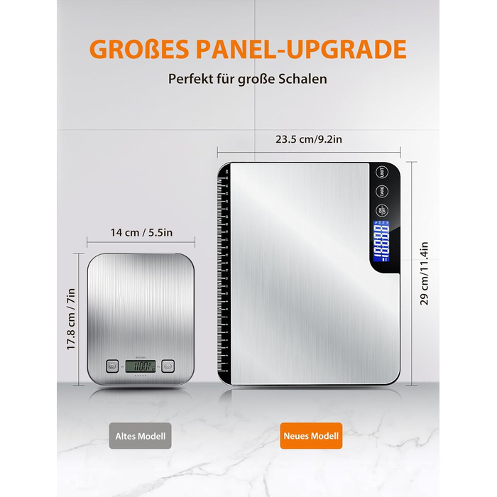 Кухонні ваги цифрові, 10 кг з LCD дисплеєм та функцією тарування, для випічки, приготування їжі та зважування ювелірних виробів, з точністю 1 г (K28H)
