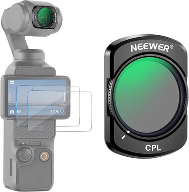 Набір фільтрів NEEWER для DJI Osmo Pocket 3: ND, PL, CPL, UV, Diffusion. Комплект для фото- та відеозйомки